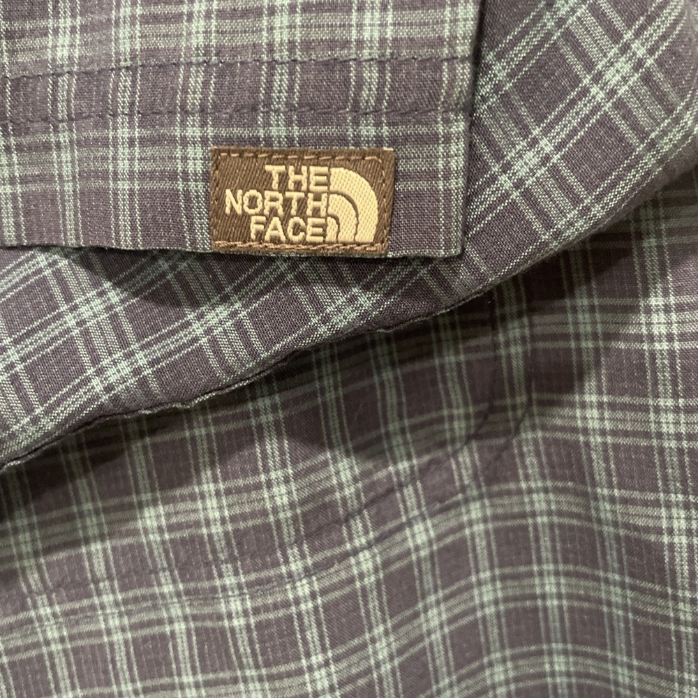 The North Face Men Plaid Short Sleeve Zip Pocket Button-Up Blue/Teal Shirt XL‎ - Picture 3 of 8